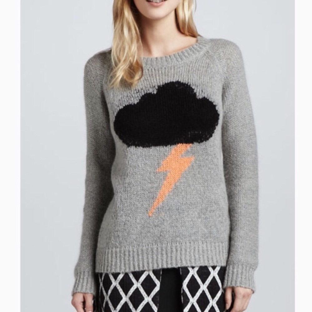 Elizabeth and James Raincloud Intarsia Sweater